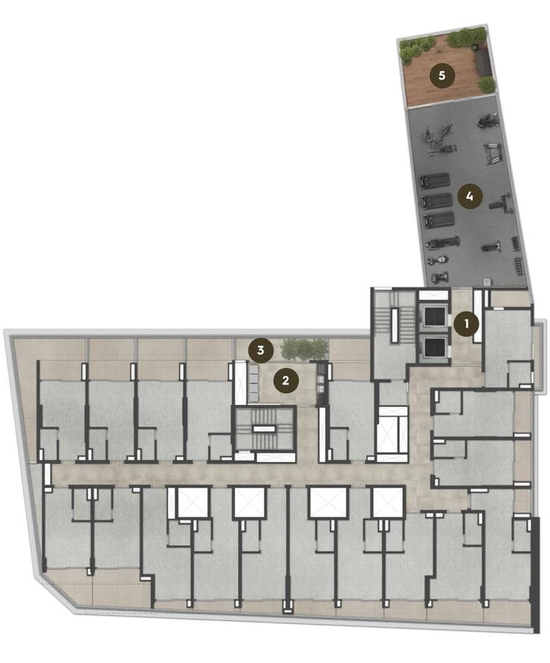 Planta 1 — Metropolitan Vila Nova - Studios