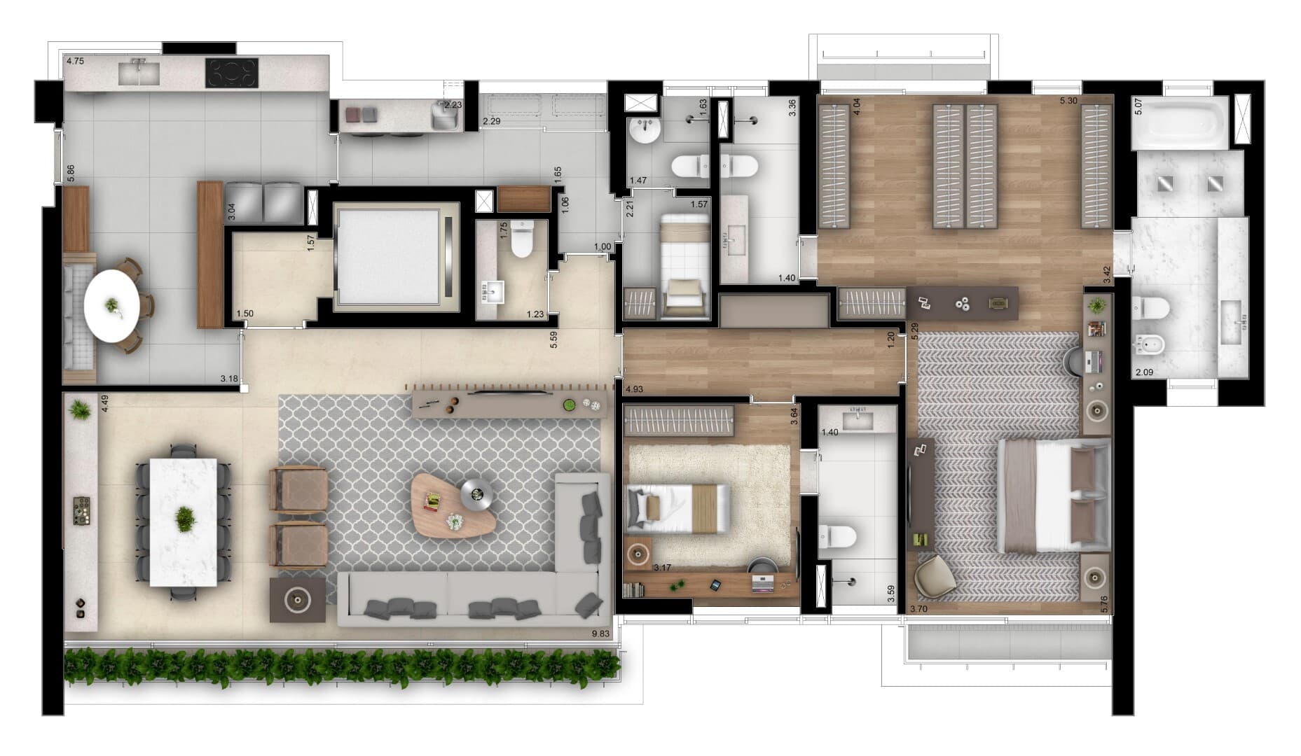 Planta 2 — Casa Brasileira Itaim