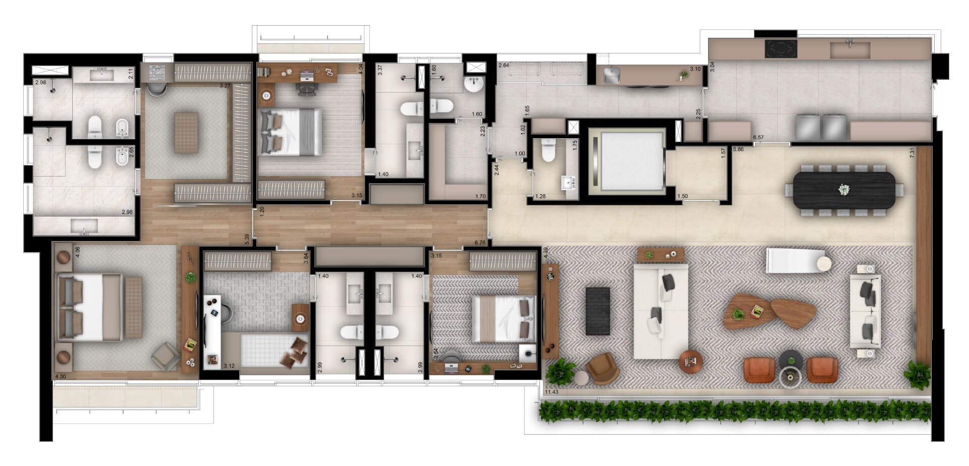 Planta 4 — Casa Brasileira Itaim