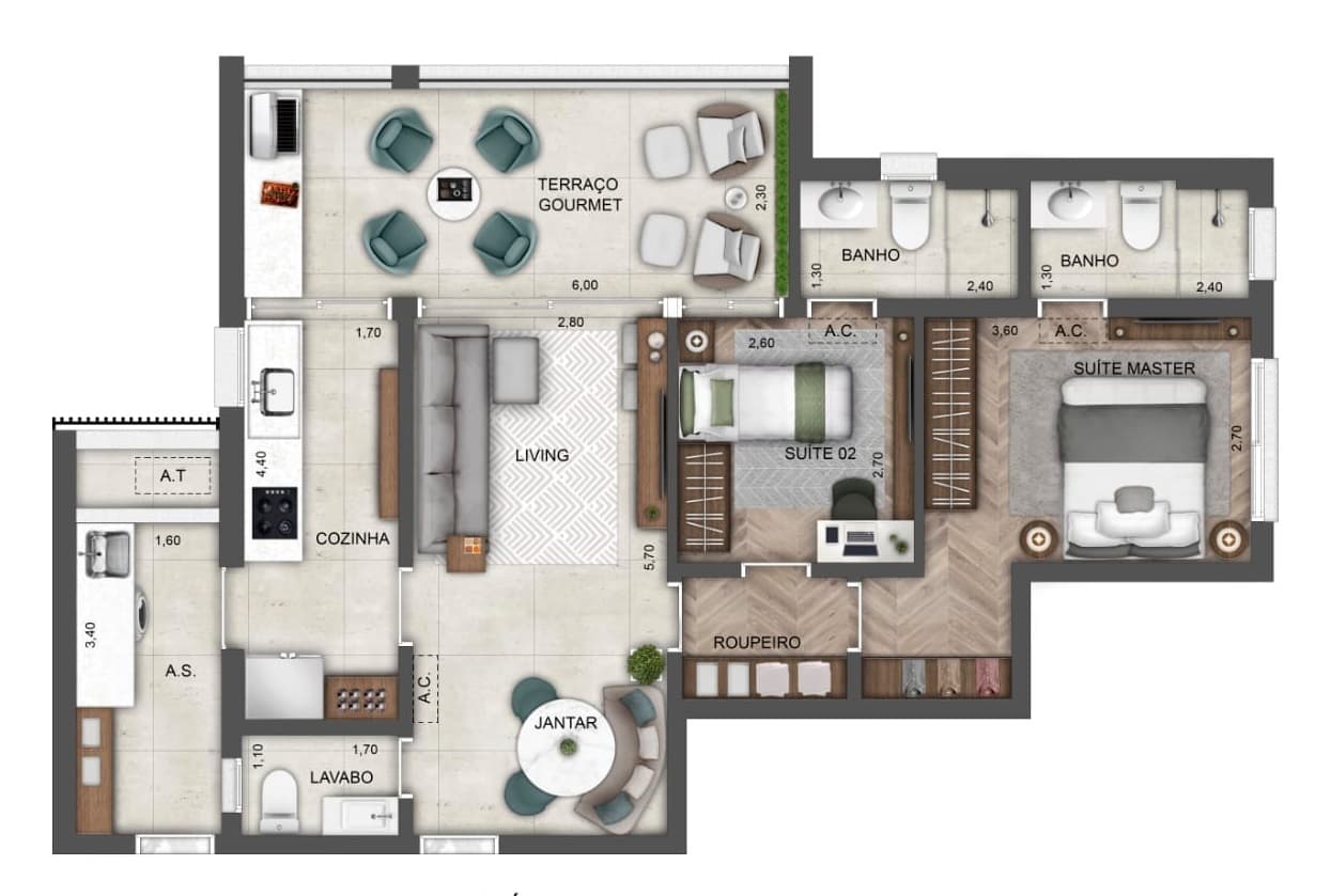 Planta 2 — Lamp Perdizes - Residencial