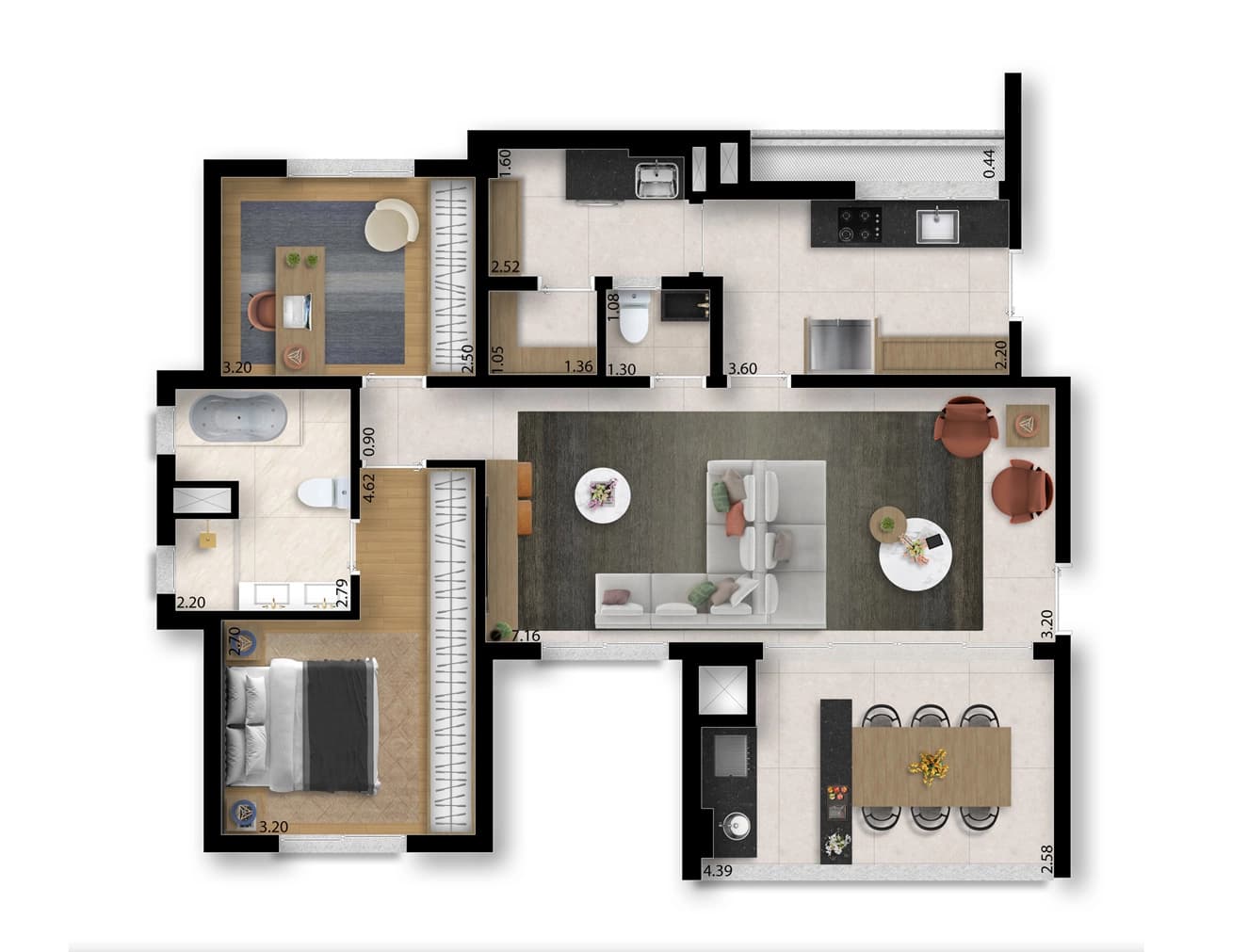 Planta 3 — Cabral 170