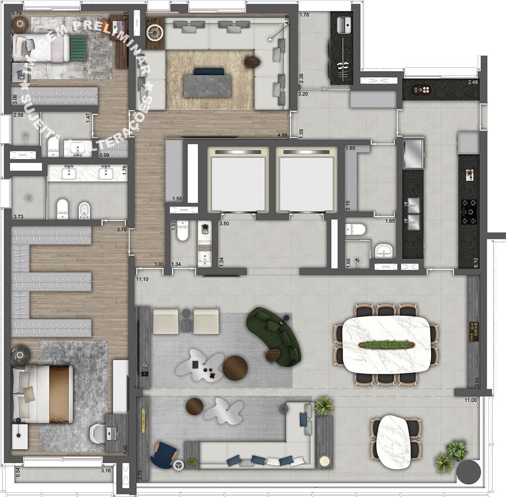 Planta 5 — Park Avenue - Residencial
