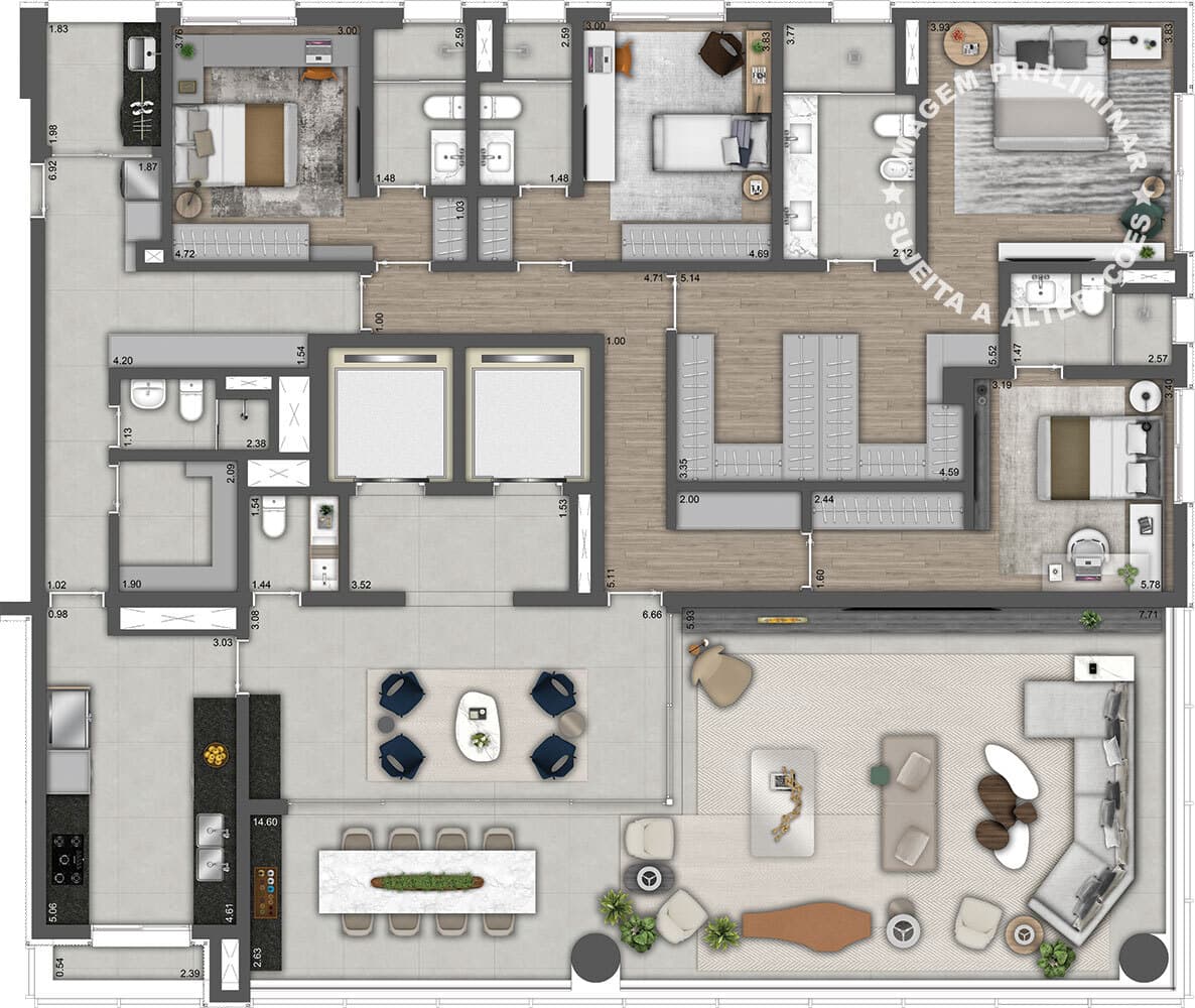 Planta 6 — Park Avenue - Residencial