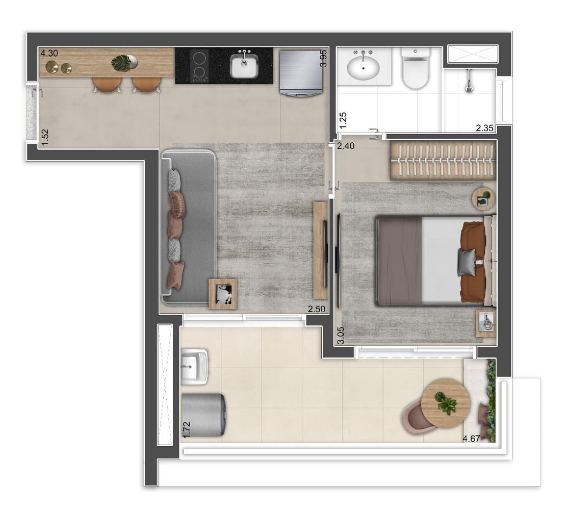 Planta 3 — The Collection PUC - Residencial