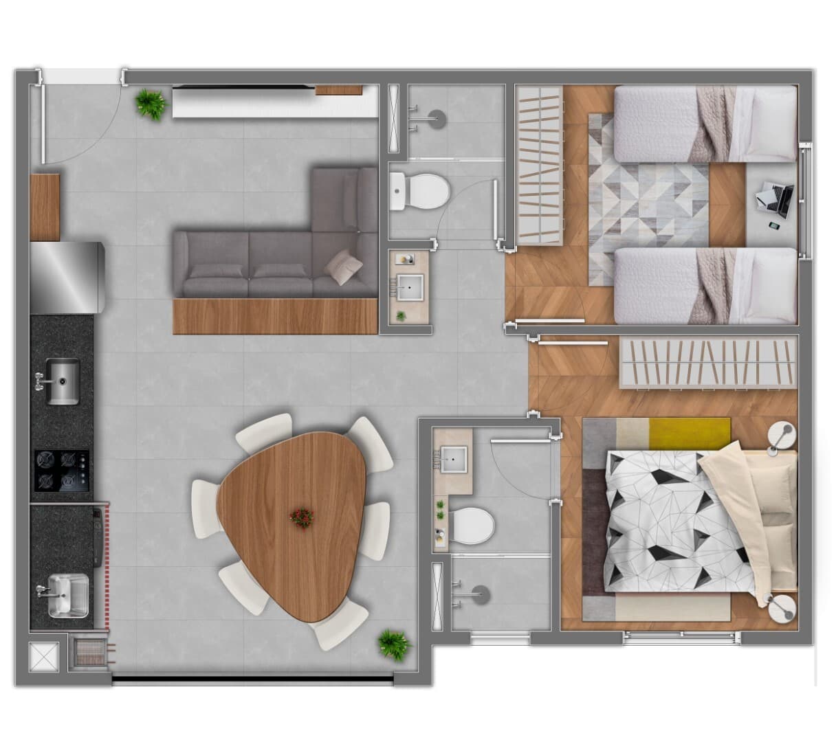 Planta 3 — Essência da Vila - Residencial
