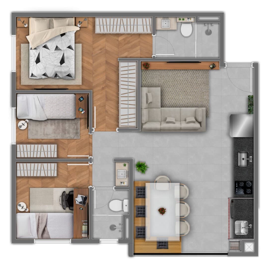 Planta 4 — Essência da Vila - Residencial