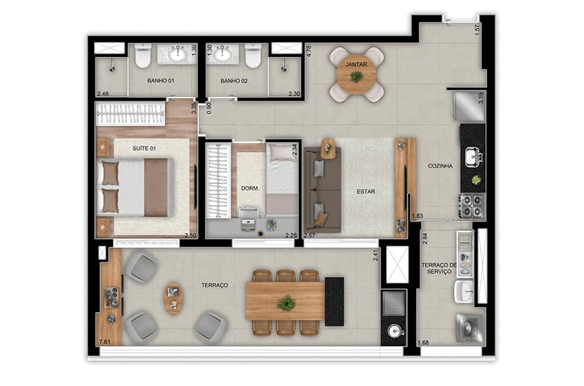 Planta 4 — Landmark Tatuapé by Diálogo - Residencial