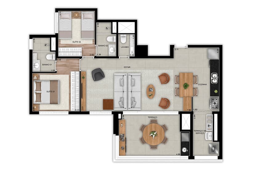 Planta 6 — Landmark Tatuapé by Diálogo - Residencial