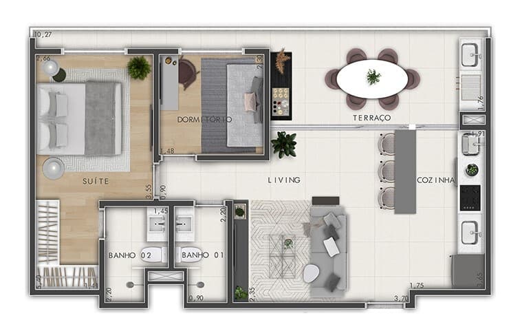 Planta 2 — Moema Vida Nova - Residencial