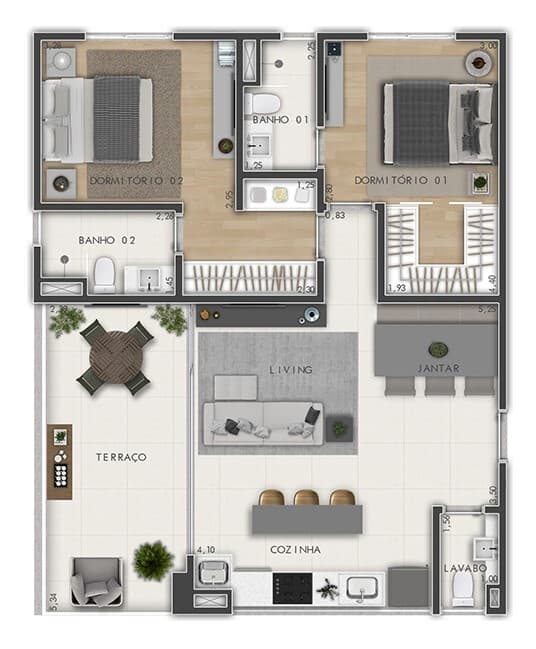 Planta 3 — Moema Vida Nova - Residencial