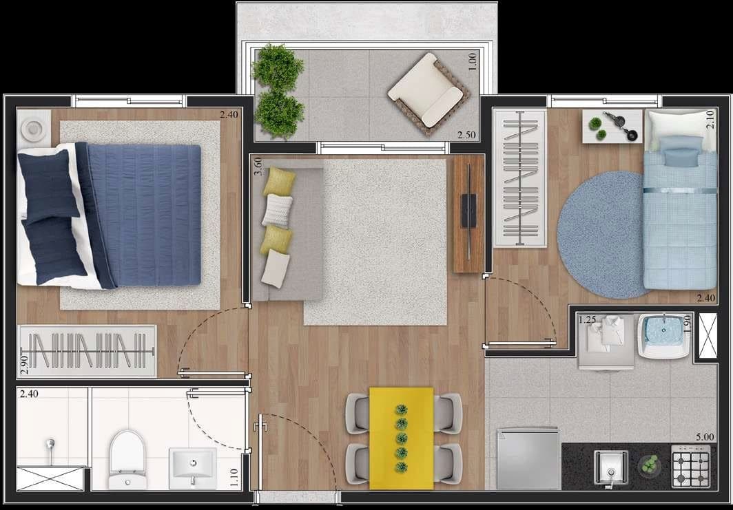 Planta 3 — Brise Mascote
