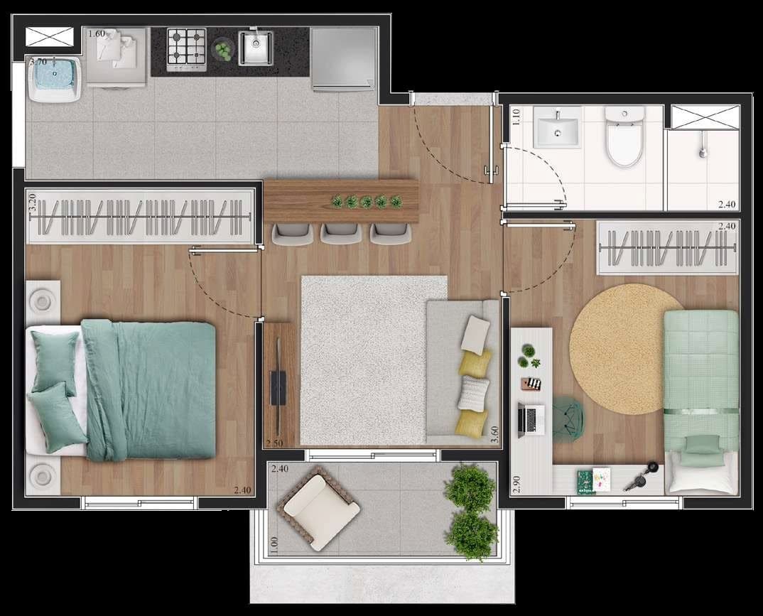 Planta 5 — Brise Mascote
