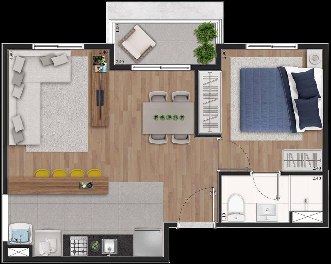 Planta 6 — Brise Mascote
