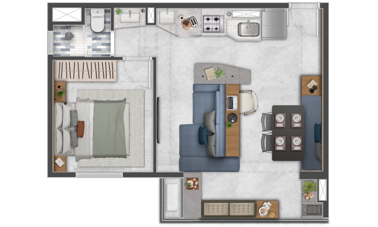 Planta 4 — Folks Vila Mariana - Residencial