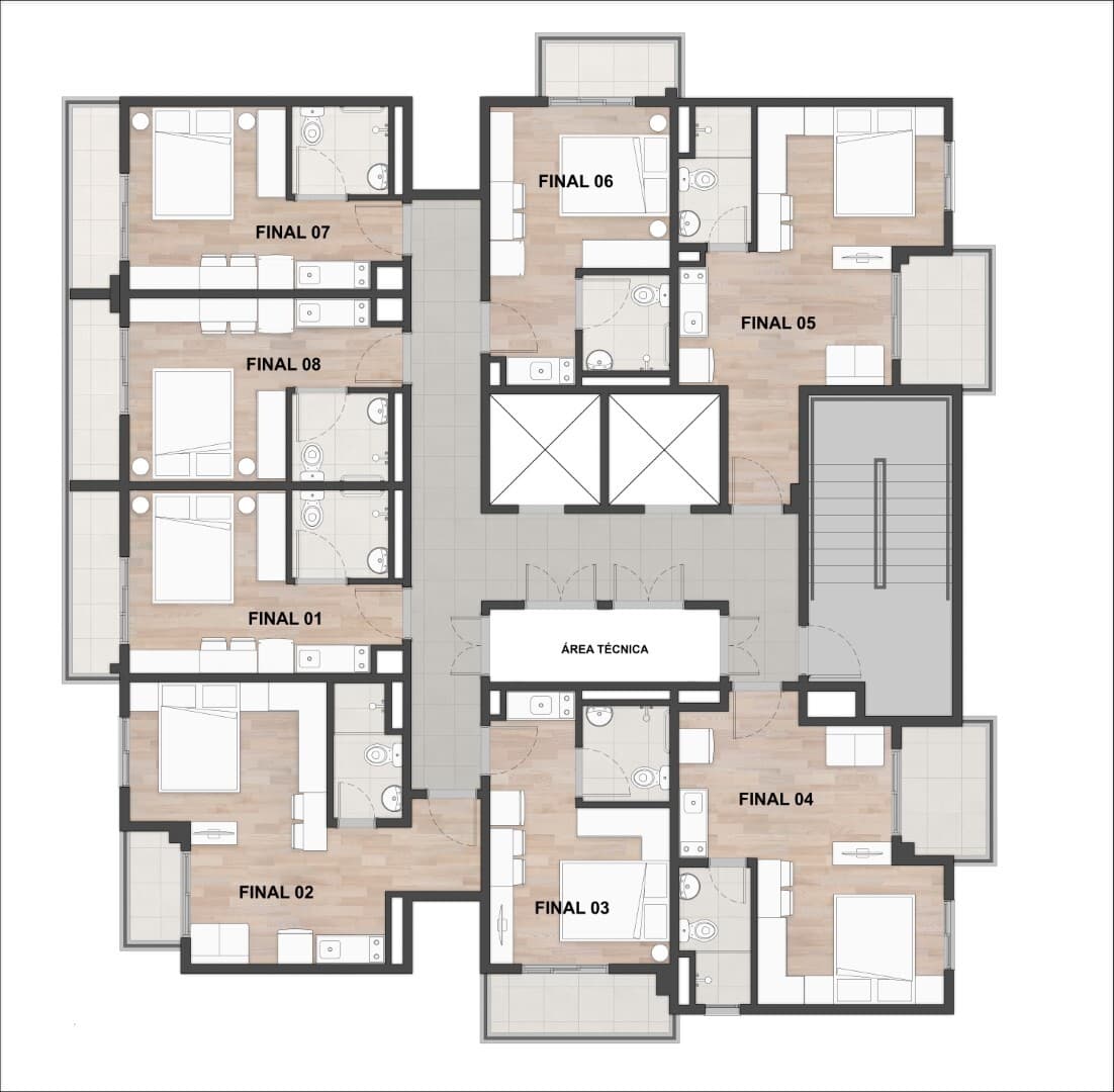 Planta 5 — Nurban Vila Clementino - Residencial
