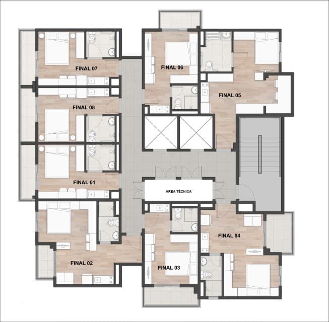Planta 6 — Nurban Vila Clementino - Residencial