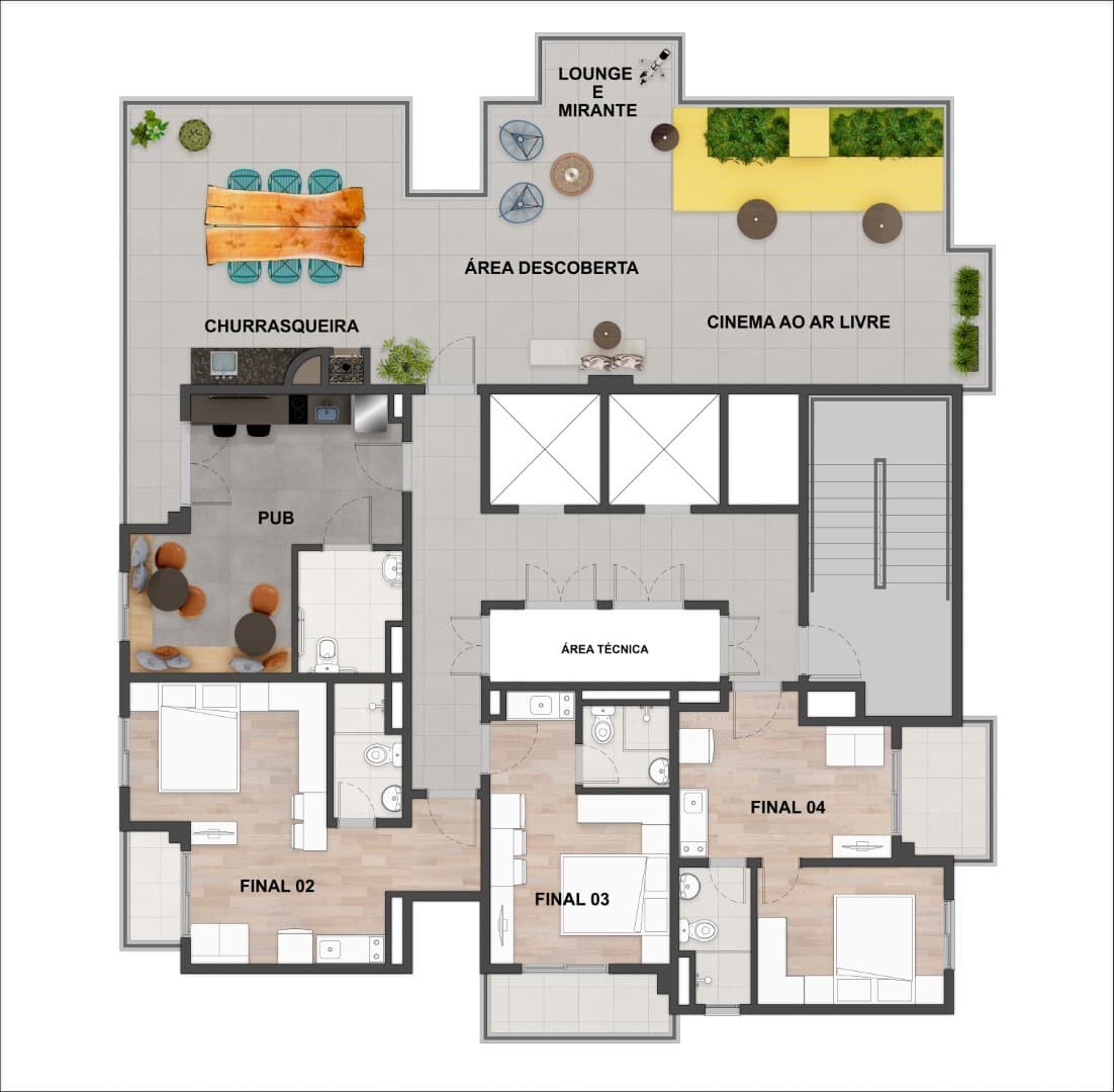 Planta 2 — Nurban Vila Clementino - Residencial