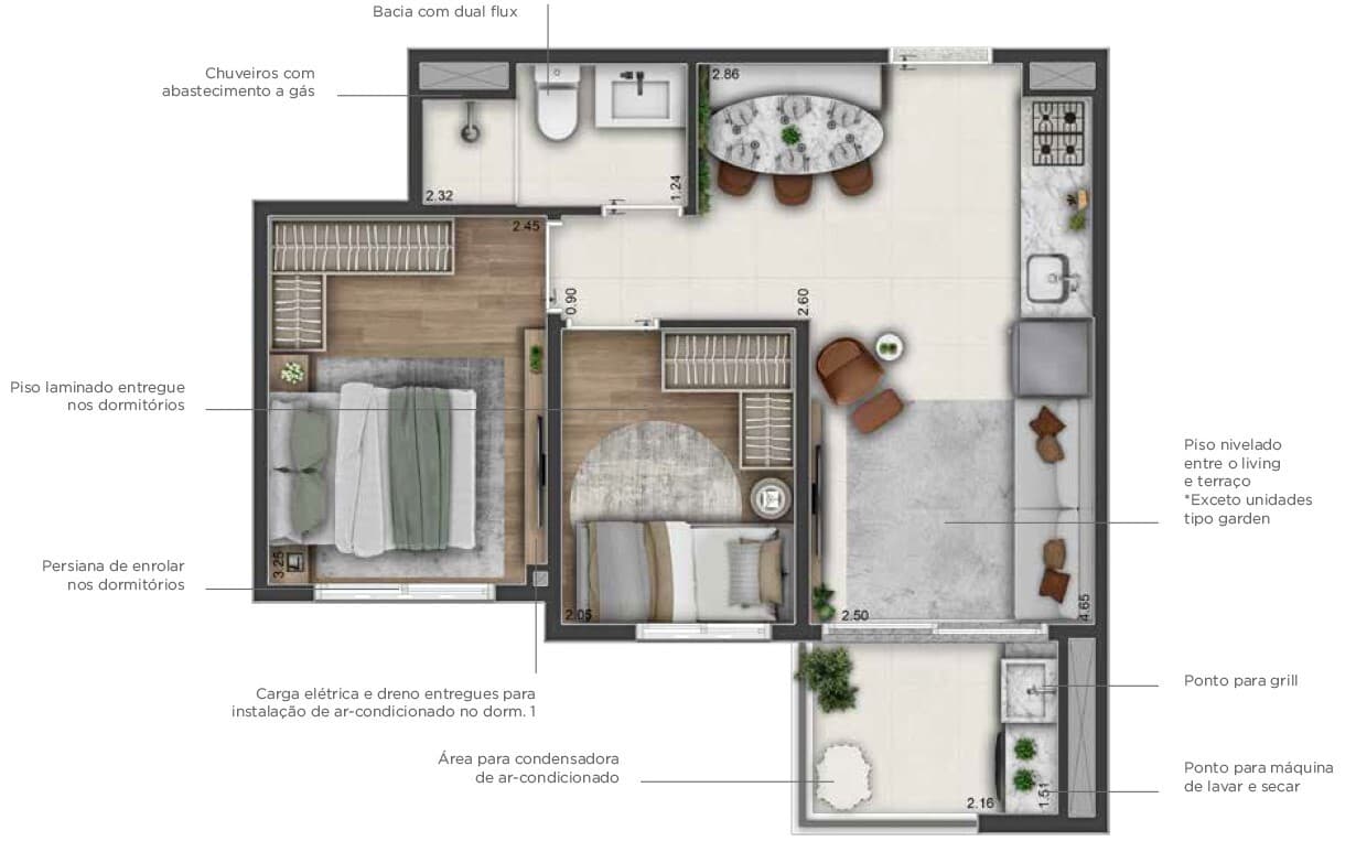 Planta 3 — Origem Guilhermina - Residencial