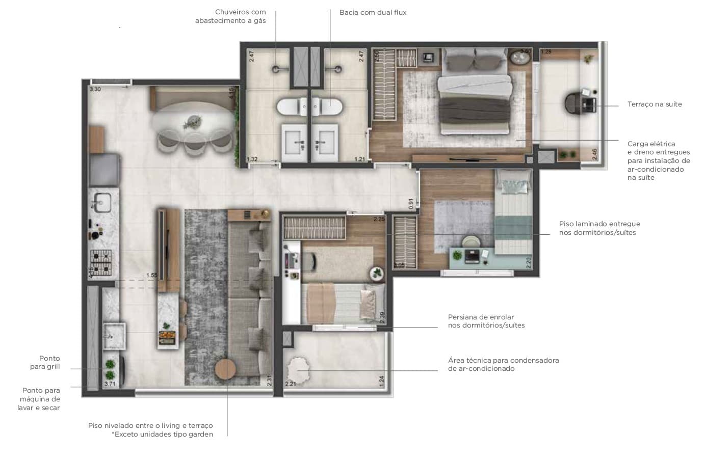 Planta 5 — Origem Guilhermina - Residencial