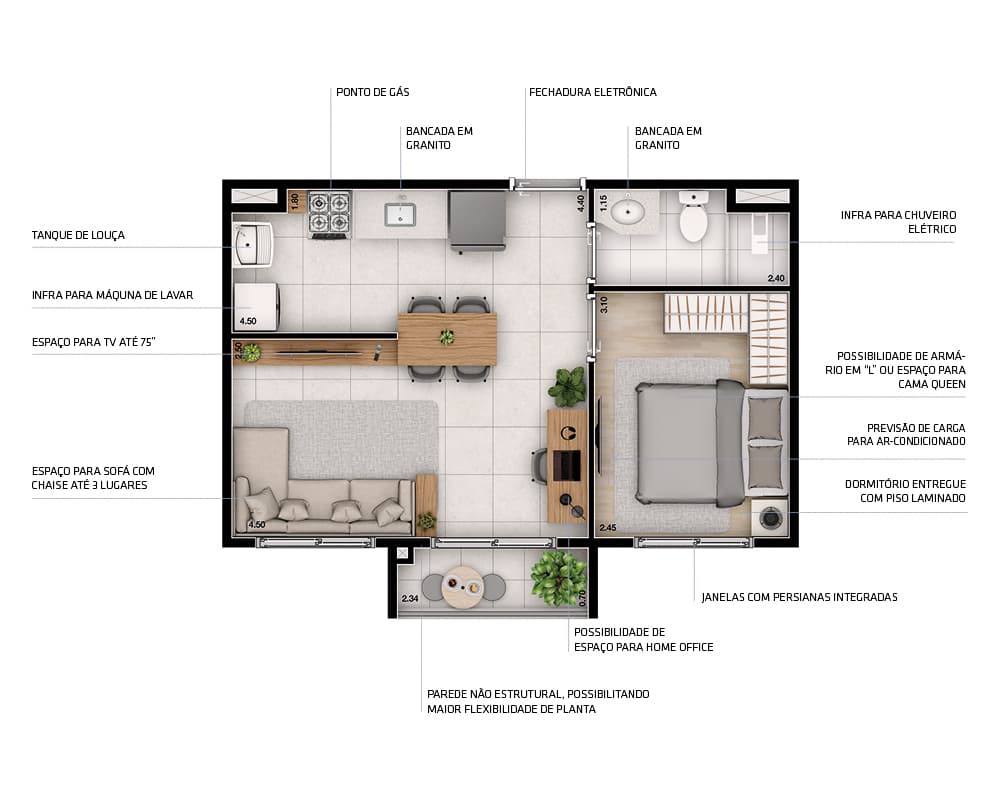 Planta 3 — Connect Vila Sônia - NR