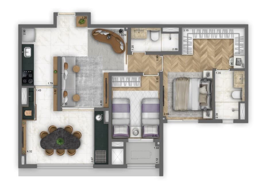 Planta 3 — Arq Mooca By Living