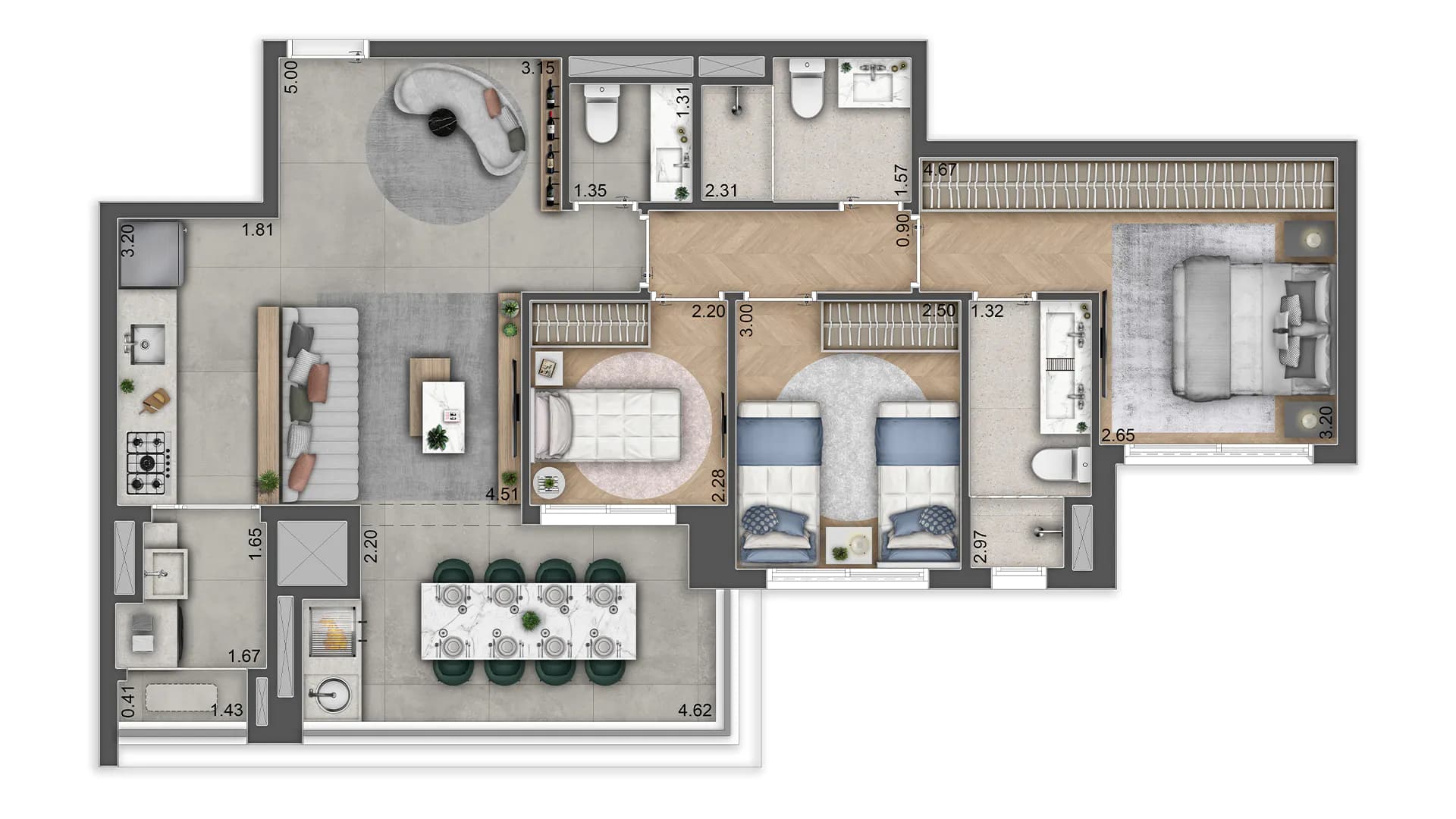 Planta 4 — ML Brooklyn - Residencial