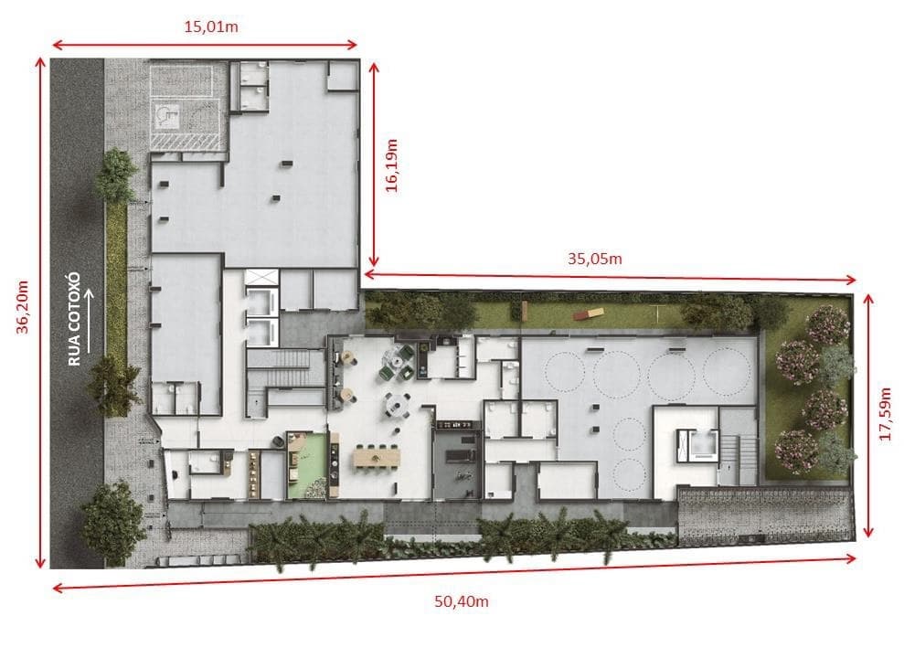 Planta 1 — Today Pompeia - Residencial