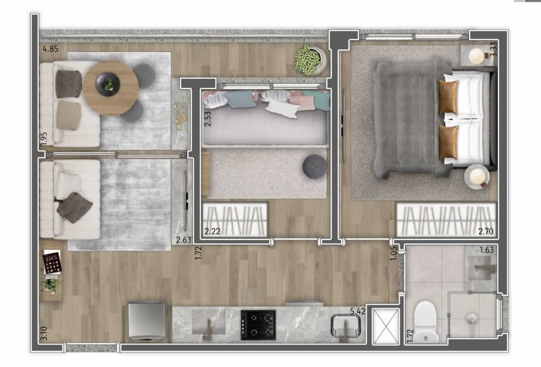 Planta 5 — Today Pompeia - Residencial