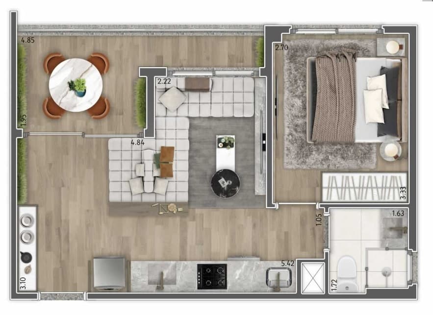 Planta 6 — Today Pompeia - Residencial