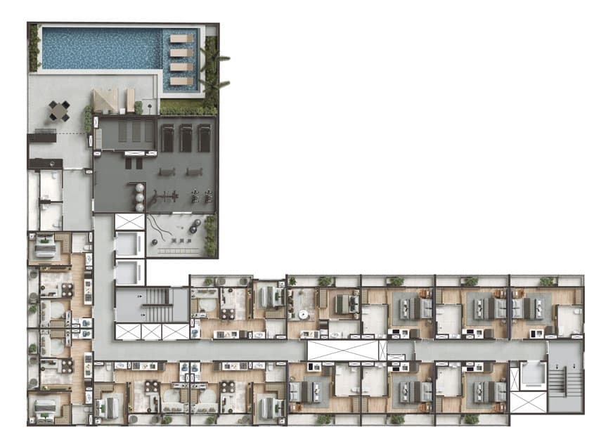 Planta 2 — Today Pompeia - Residencial