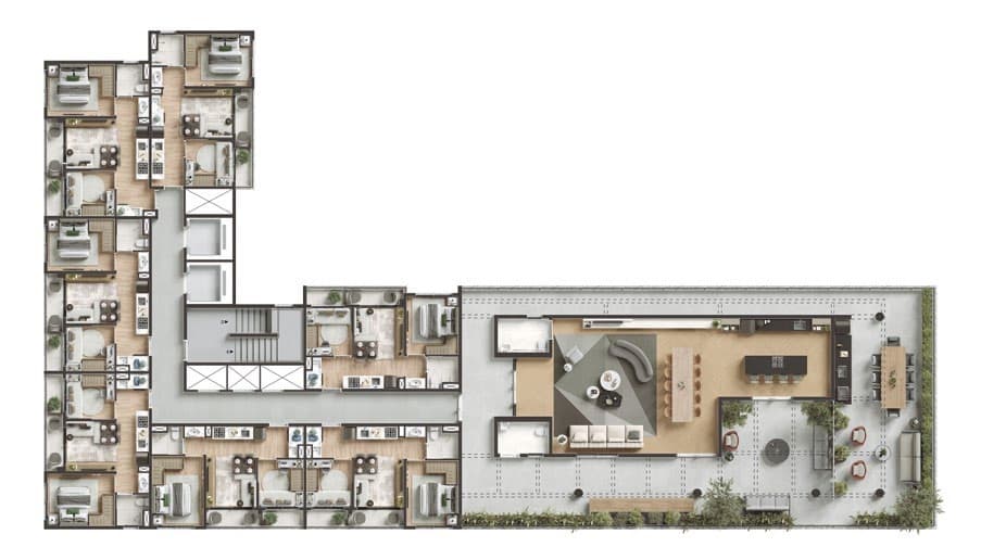Planta 3 — Today Pompeia - Residencial