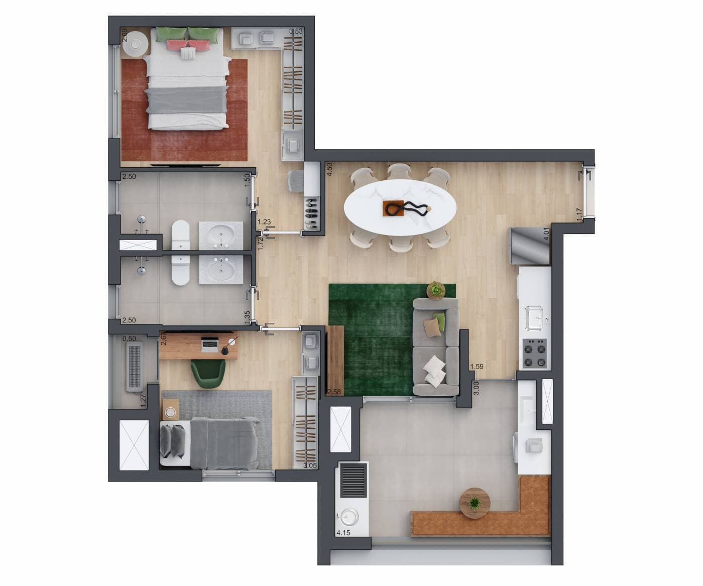 Planta 6 — Zeit Brooklin - Residencial