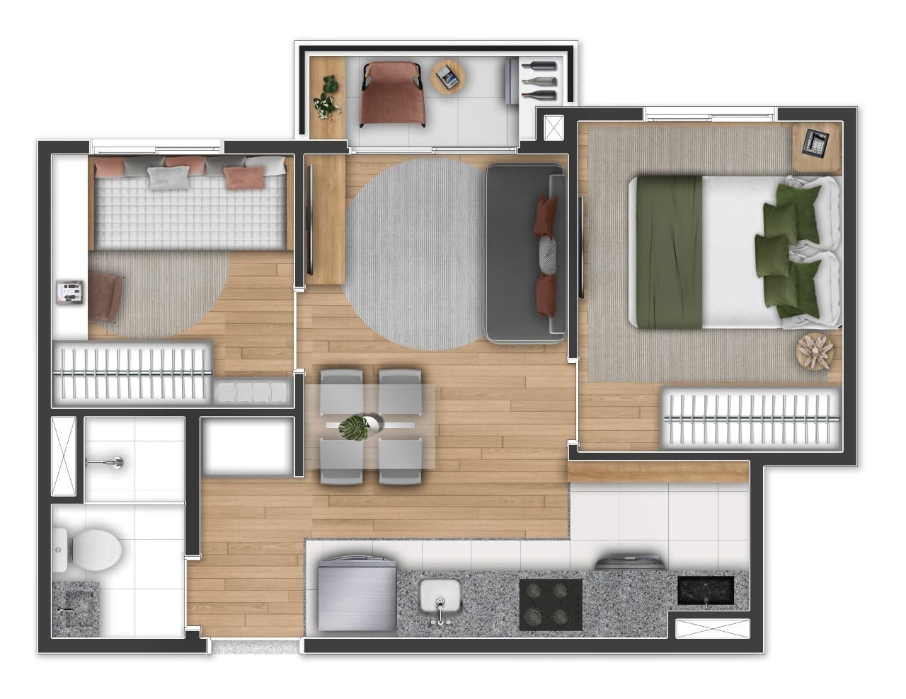 Planta 4 — Side Sacomã