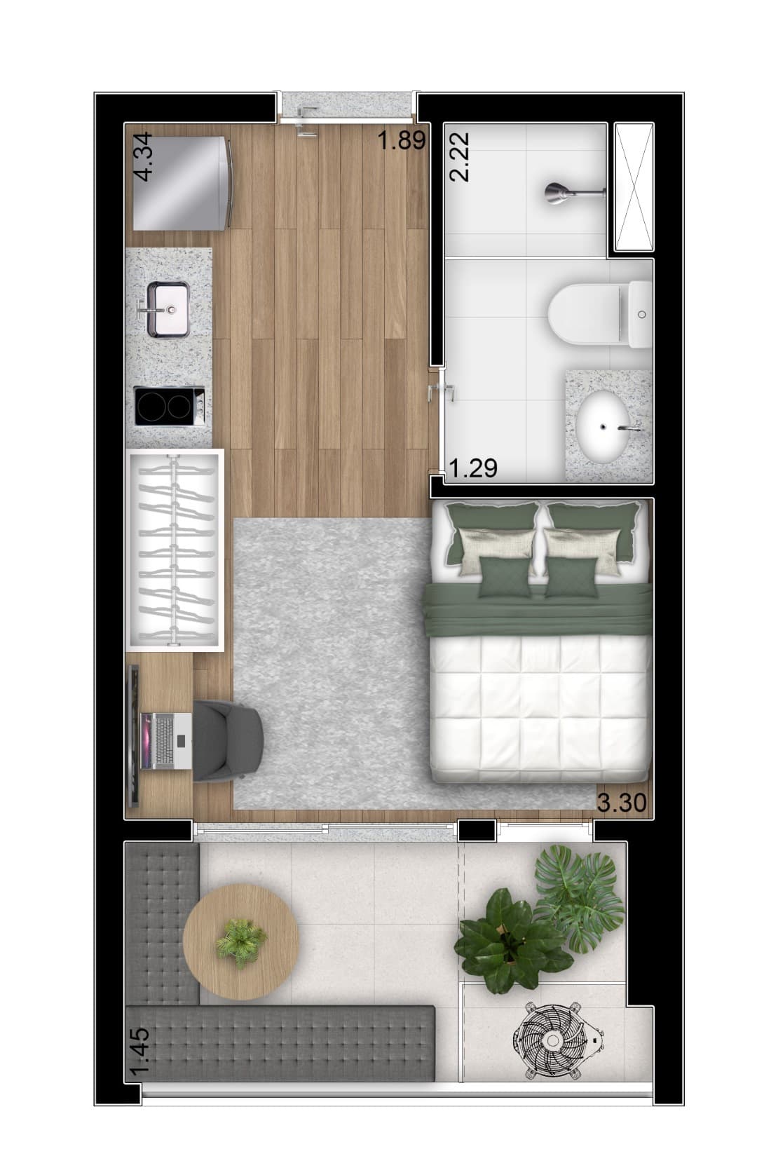 Planta 4 — THINK Tanabi - Residencial