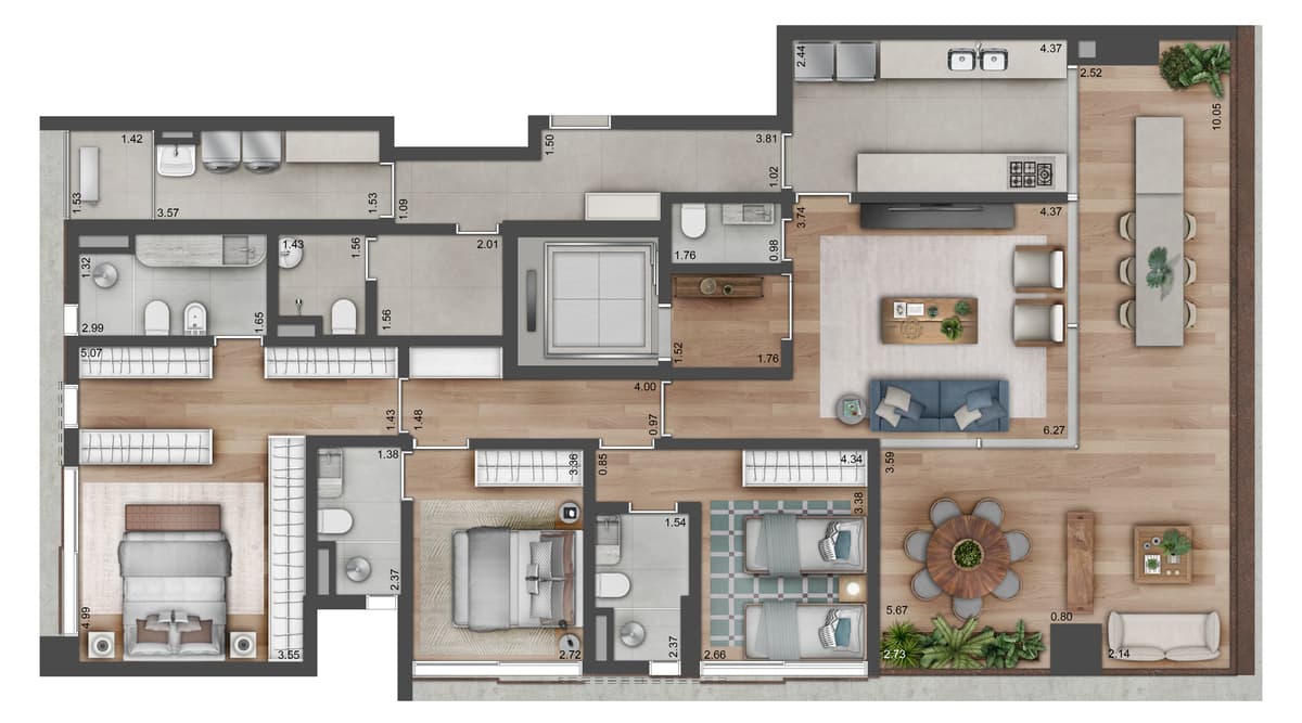 Planta 5 — Astéri by Viewco