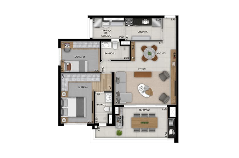 Planta 5 — High Line Tatuapé - Residencial