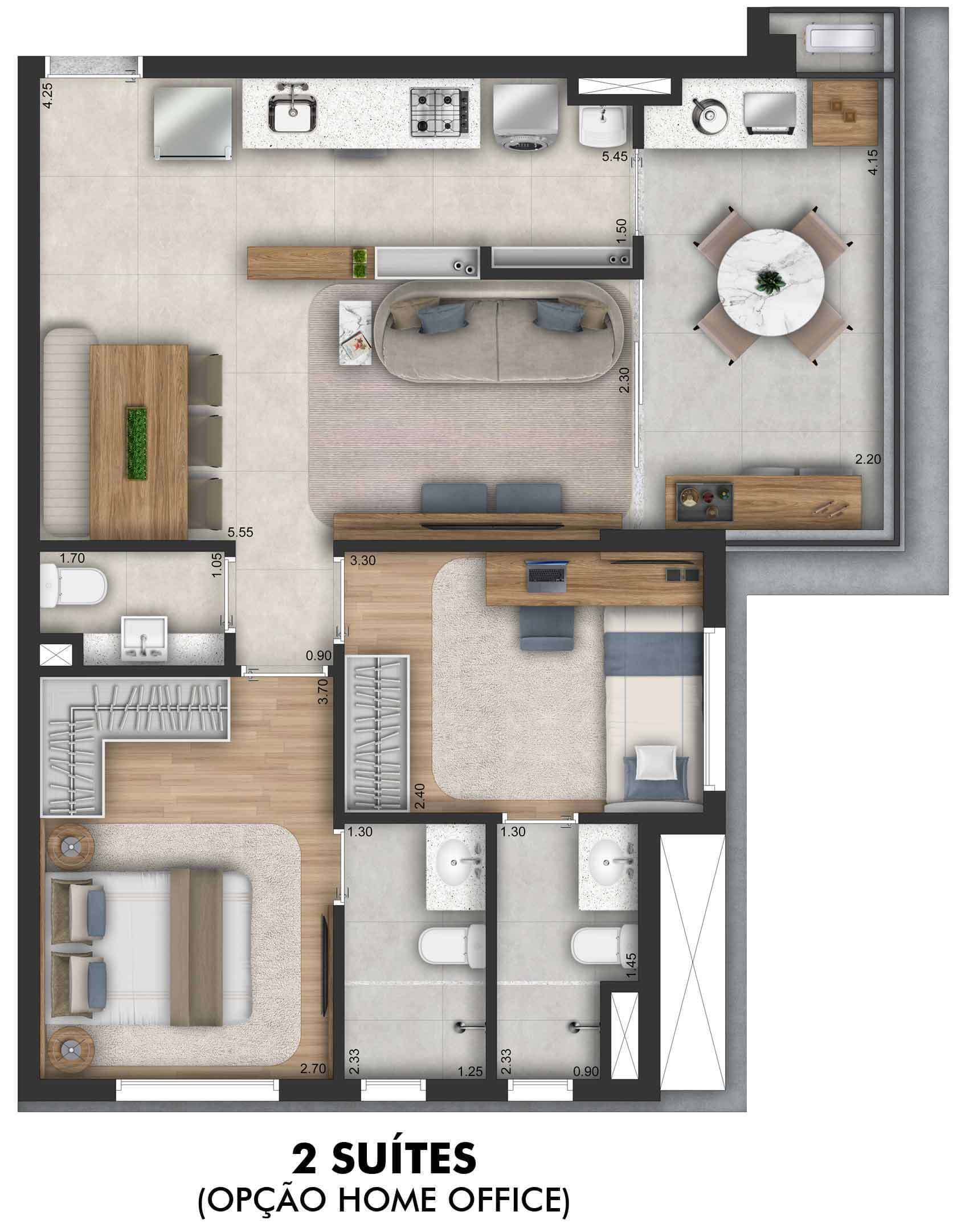 Planta 1 — Due Vila Romana - Residencial