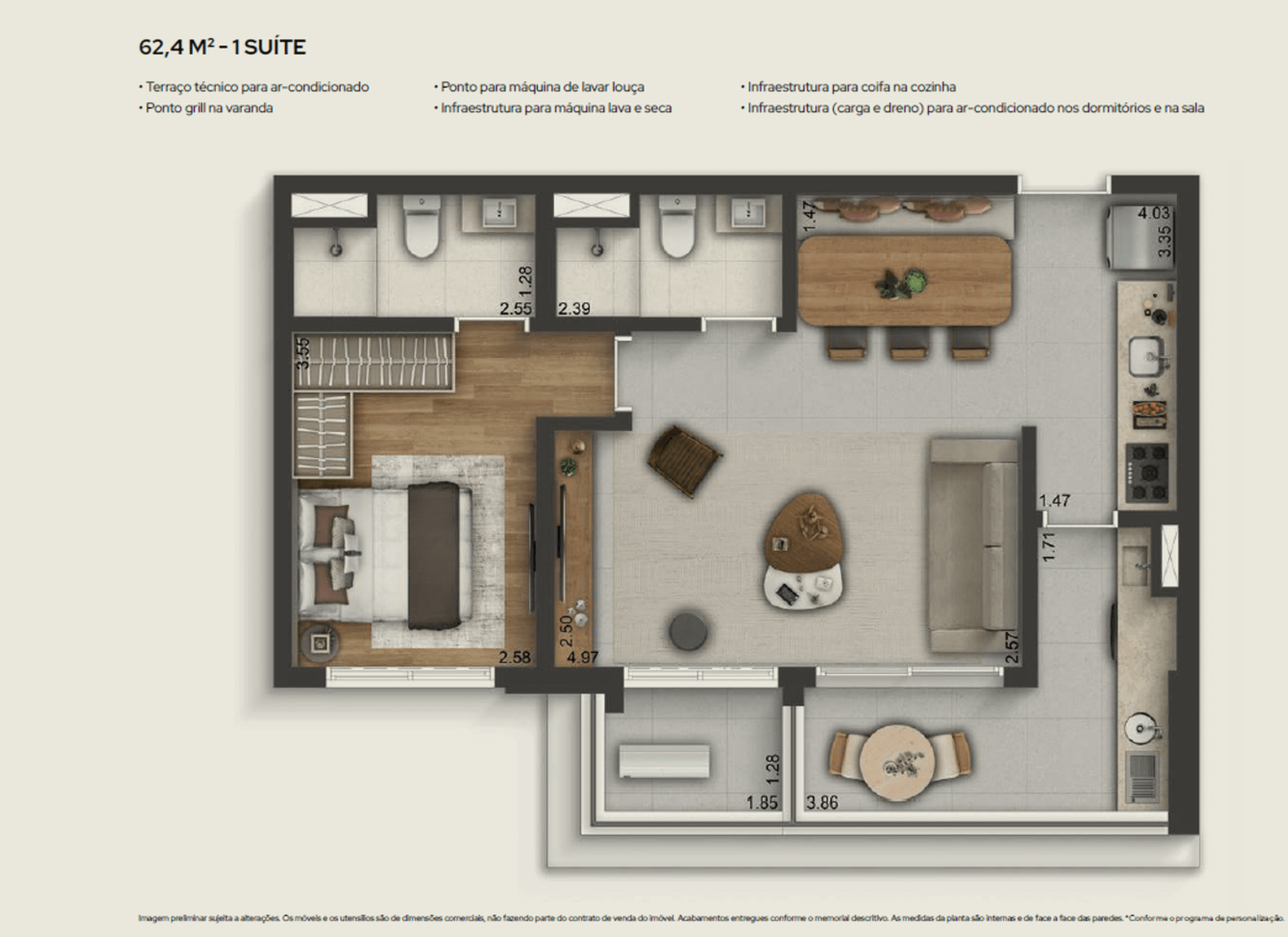 Planta 1 — Tons Klabin - Residencial