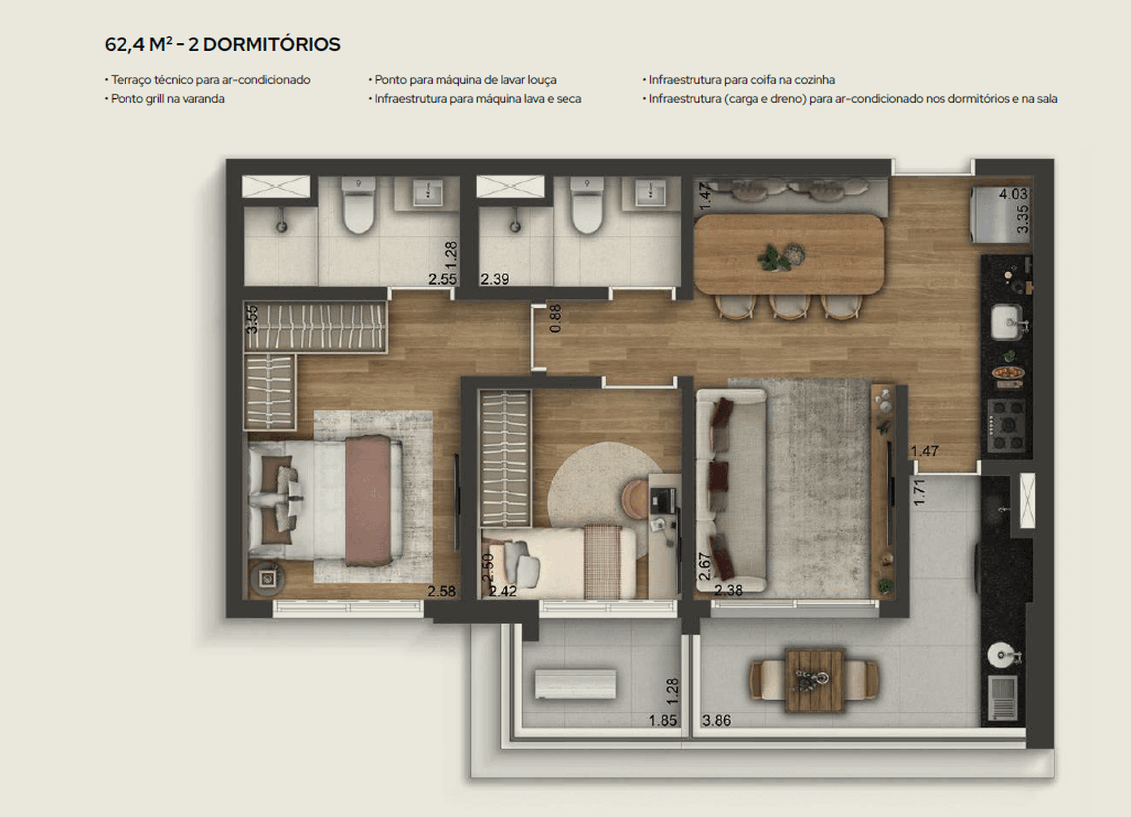 Planta 2 — Tons Klabin - Residencial
