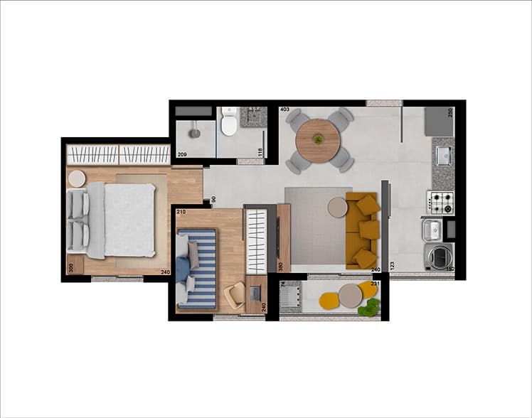 Planta 5 — Up Jardim Prudência - Residencial
