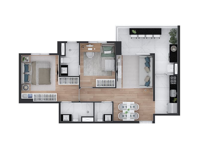 Planta 5 — Absoluto Paraíso - Residencial