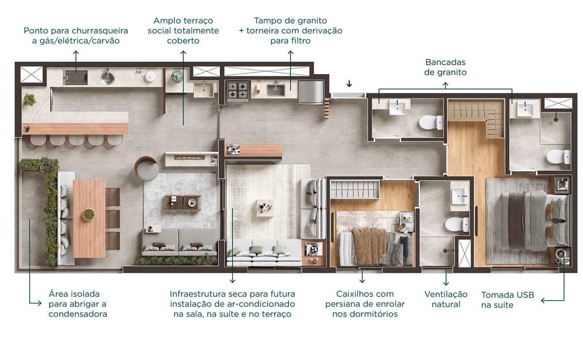 Planta 6 — Viva Benx Star Campo Belo - Residencial