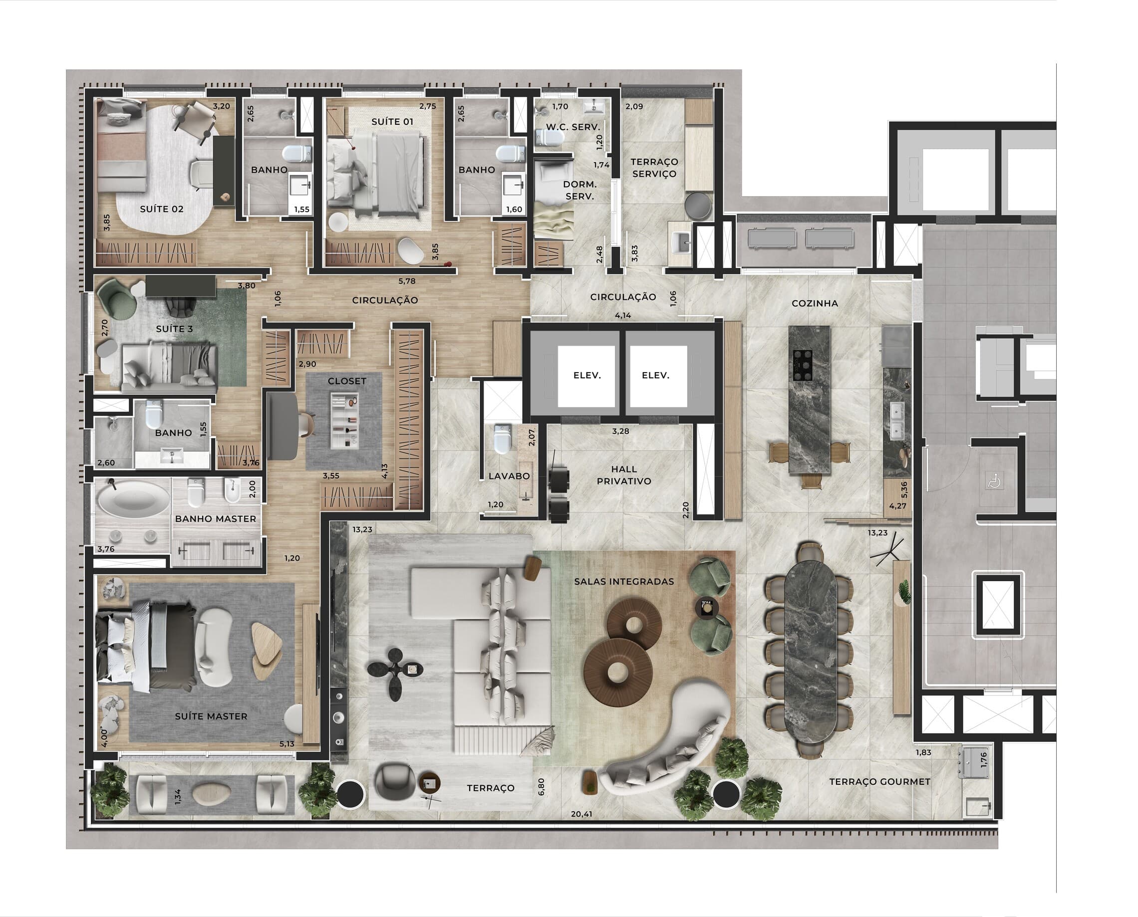 Planta 4 — Copa