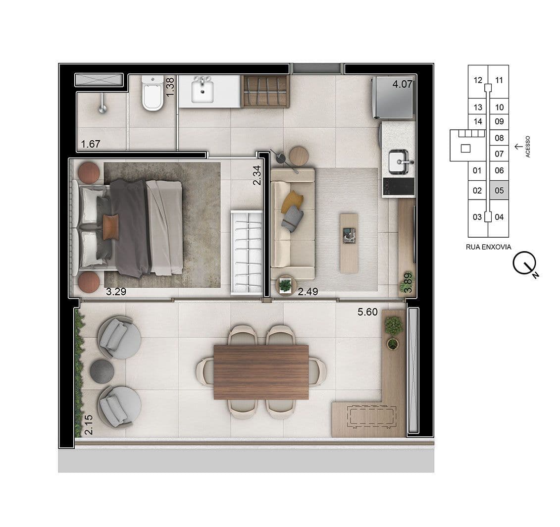 Planta 6 — Helbor Open Mind