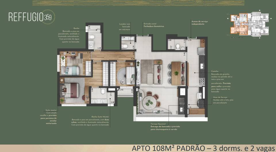 Planta 1 — Reffugio 359 - Residencial