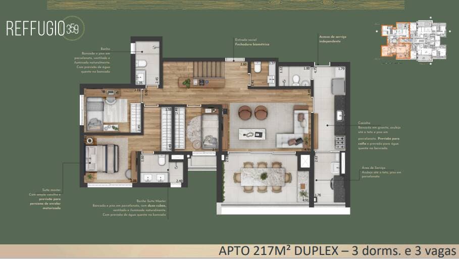 Planta 3 — Reffugio 359 - Residencial