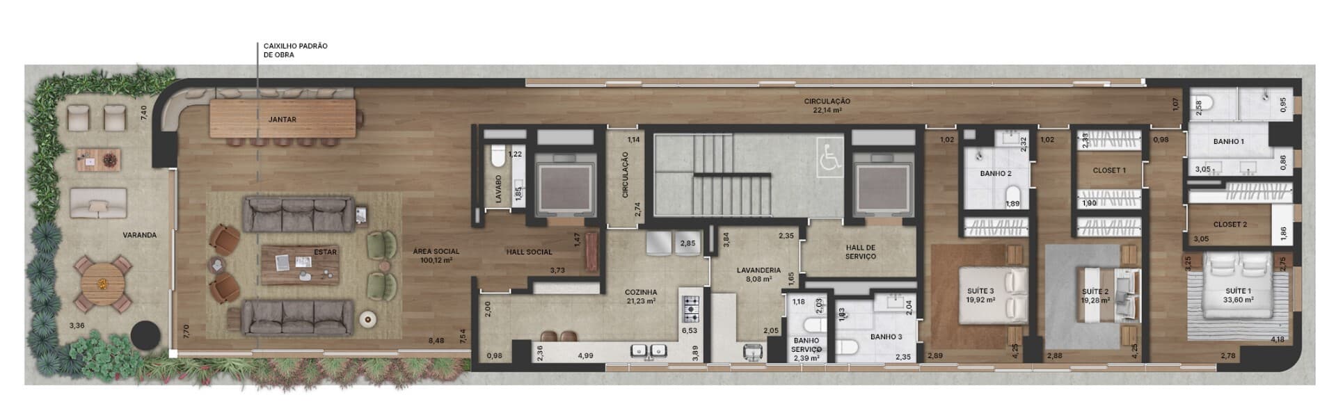 Planta 1 — Serena - Residencial
