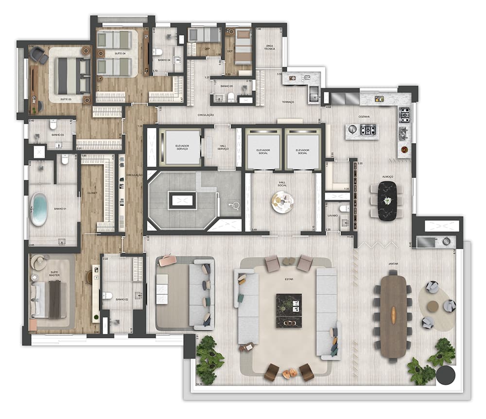 Planta 3 — Arbre Vila Nova Conceição