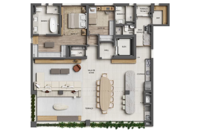Planta 2 — Monã The Grand Lodge