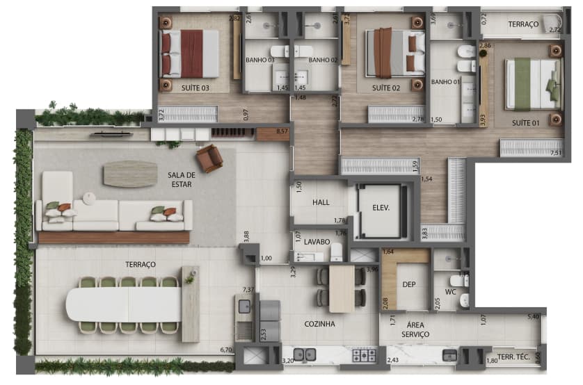 Planta 4 — Monã The Grand Lodge
